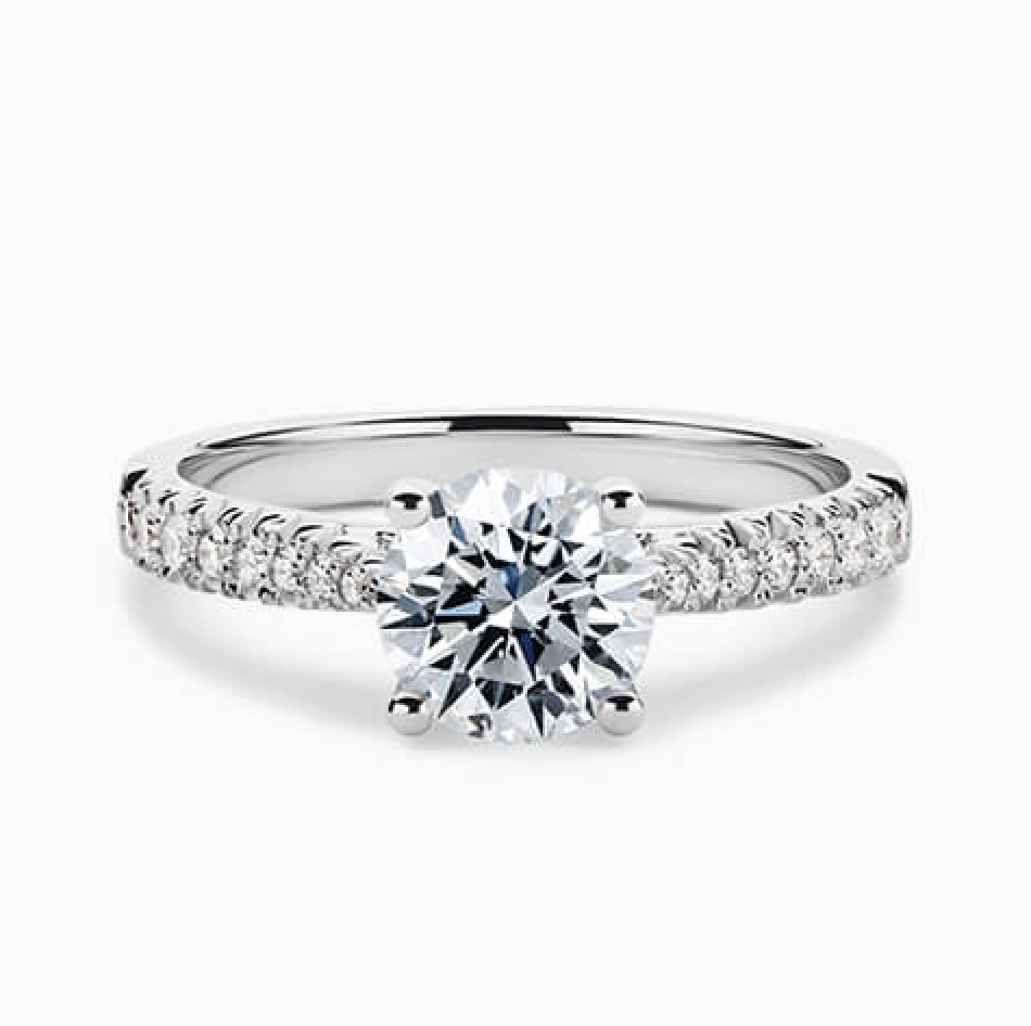 Diamond Shoulders Engagement Rings